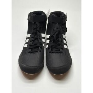 Adidas HVC Wrestling Shoes Mens Black White Gum AQ3325 New